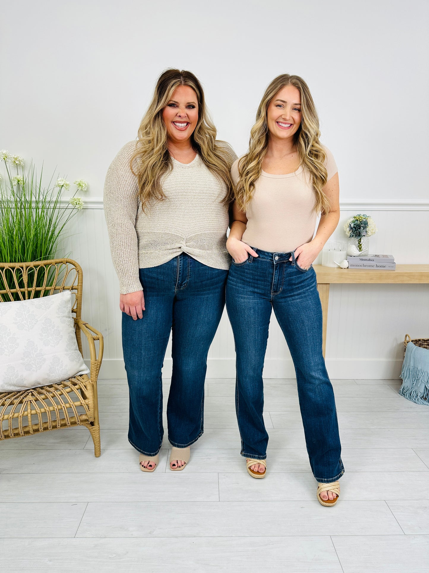 Judy Blue Say Less Bootcut Jeans with Cellphone Pocket