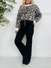 Bold Moves Tummy Control Black Wide Leg Jeans