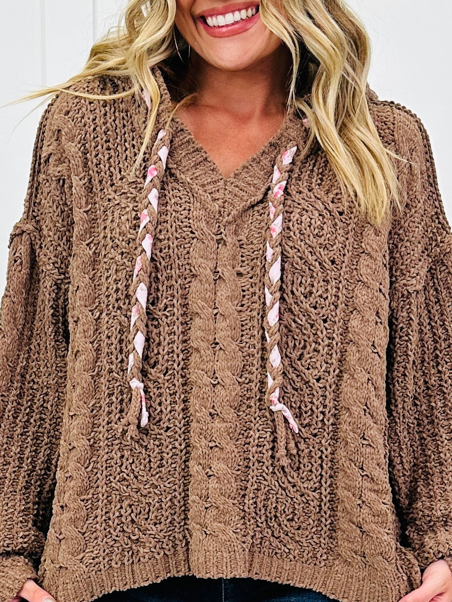 Fireside Cabernet Pullover Sweater In Chocolate