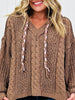 Fireside Cabernet Pullover Sweater In Chocolate