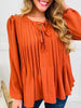 Autumn Avenue Top in Rust