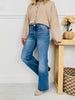 Just Four You Tummy Control Wide Leg Jeans in Four Inseams