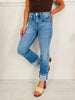 Show Up In Style Tummy Control Cropped Straight Jeans