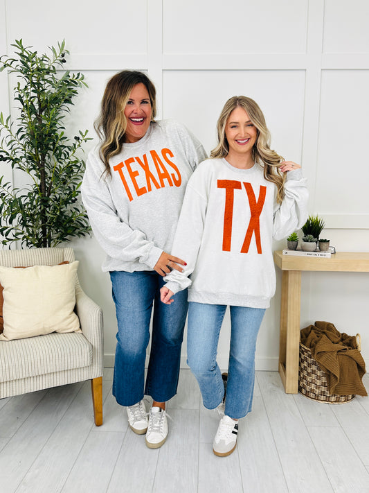 Texas Reversible TX Graphic Crewneck Sweatshirt