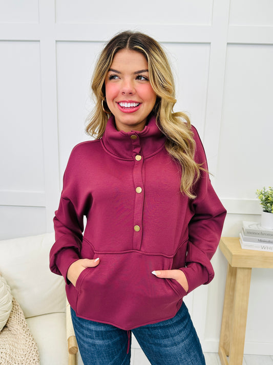 REG/CURVY Weekend Wine Pullover