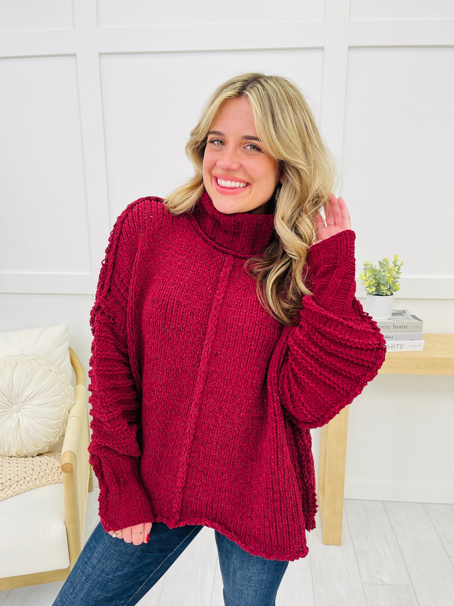 REG/CURVY Cranberry Dreams Sweater