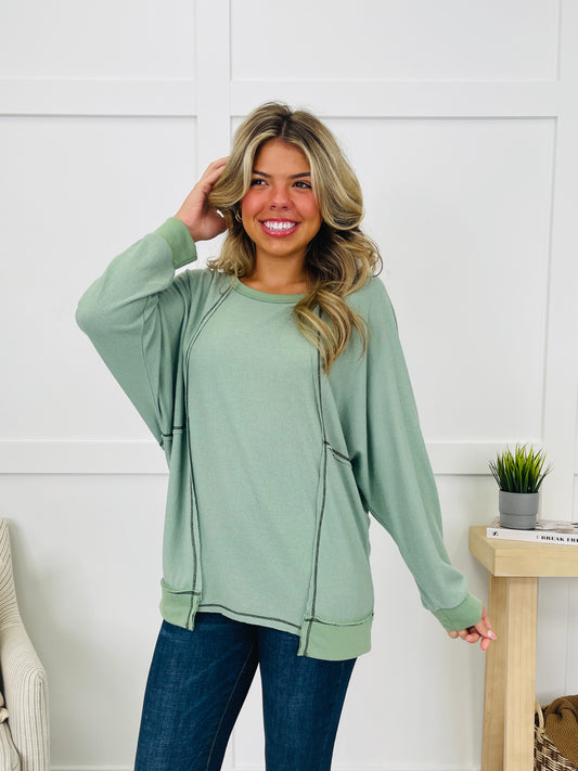 Lounge Instinct Pullover in Sage