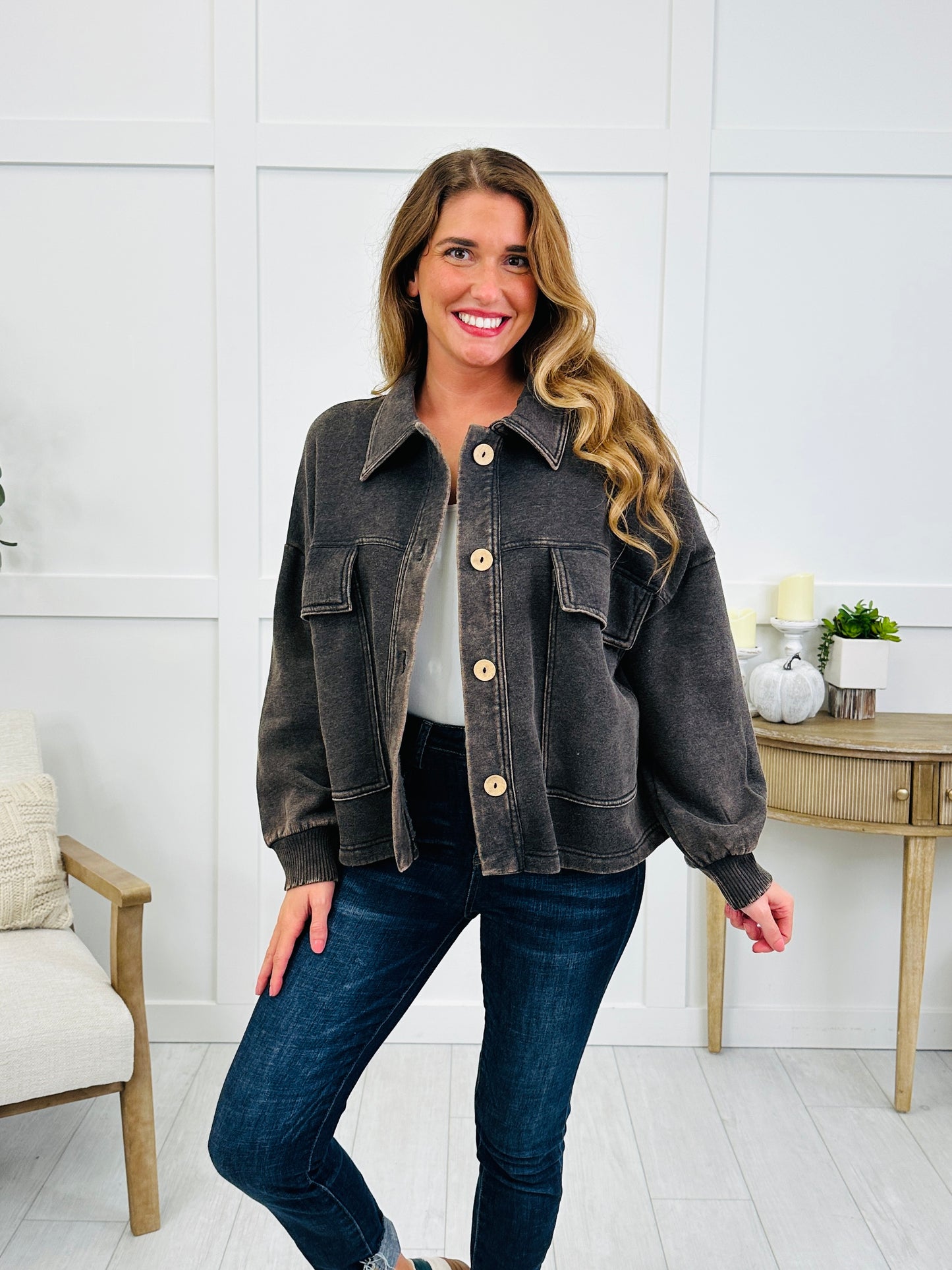 Off The Beaten Path Shacket In Multiple Colors