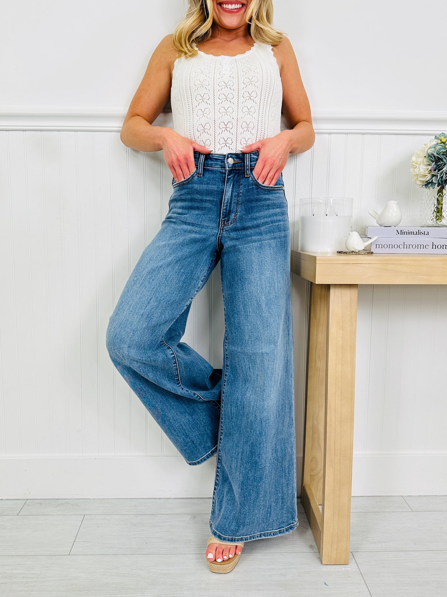 Judy Blue Polished in Palazzo Jeans