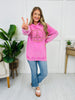 Peace Mode Sweatshirt in Pink