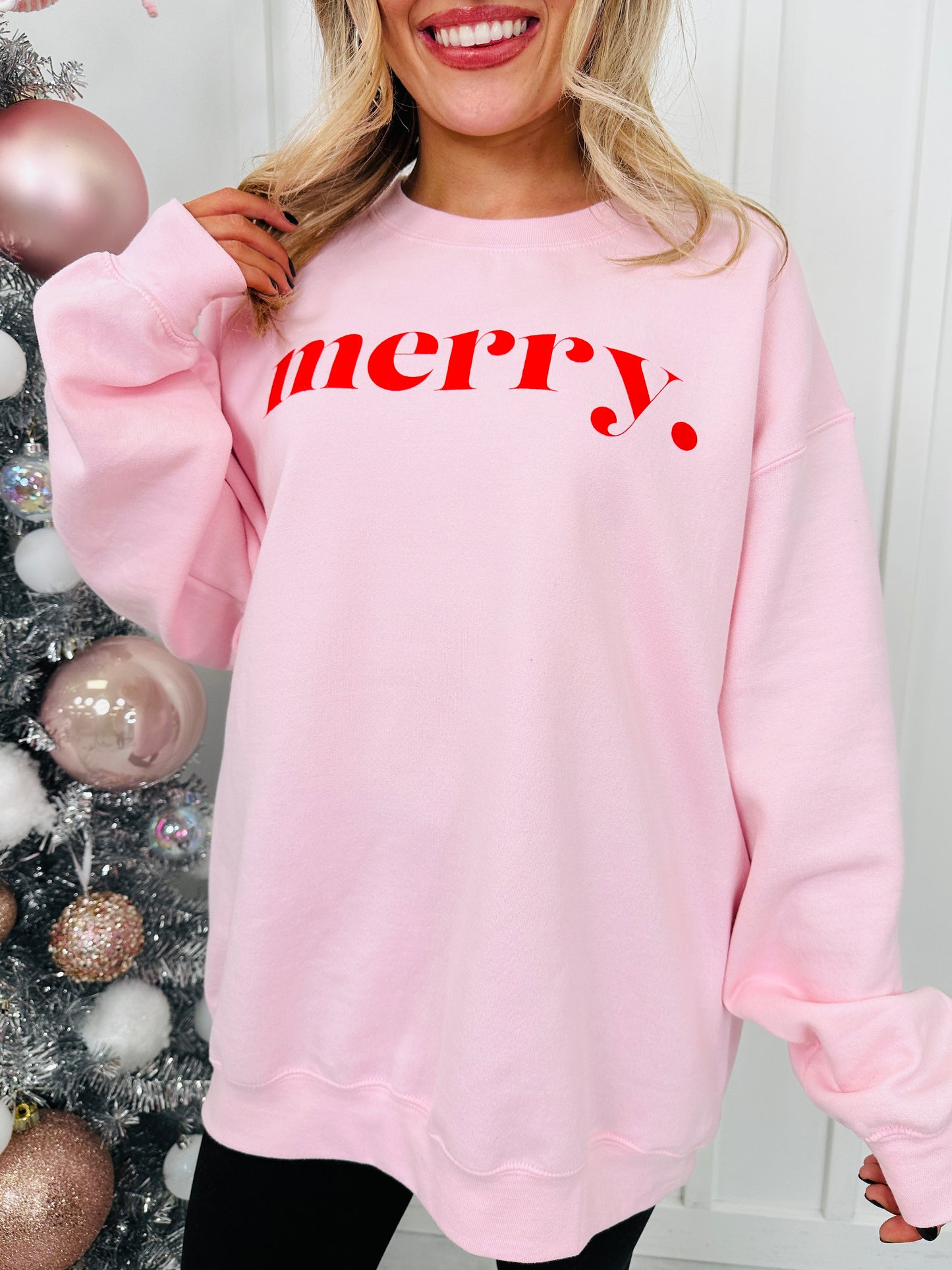 merry. Graphic Crewneck Sweatshirt-Multiple Colors!
