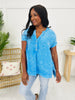 DOORBUSTER! Buttoned in Style Top- Multiple Colors!