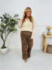 Vintage Bloom Tummy Control Wide Leg Jeans