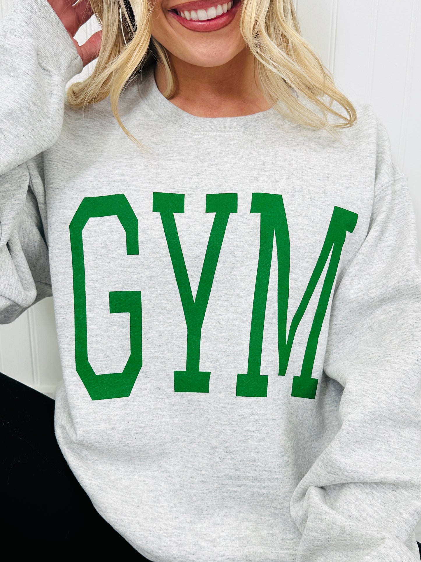 Gym and Bed Reversible Graphic Crewneck Sweatshirt