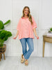 Linear Lounge Top In Coral