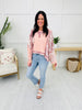 Cloud Nine Patchwork Top In Powder Pink