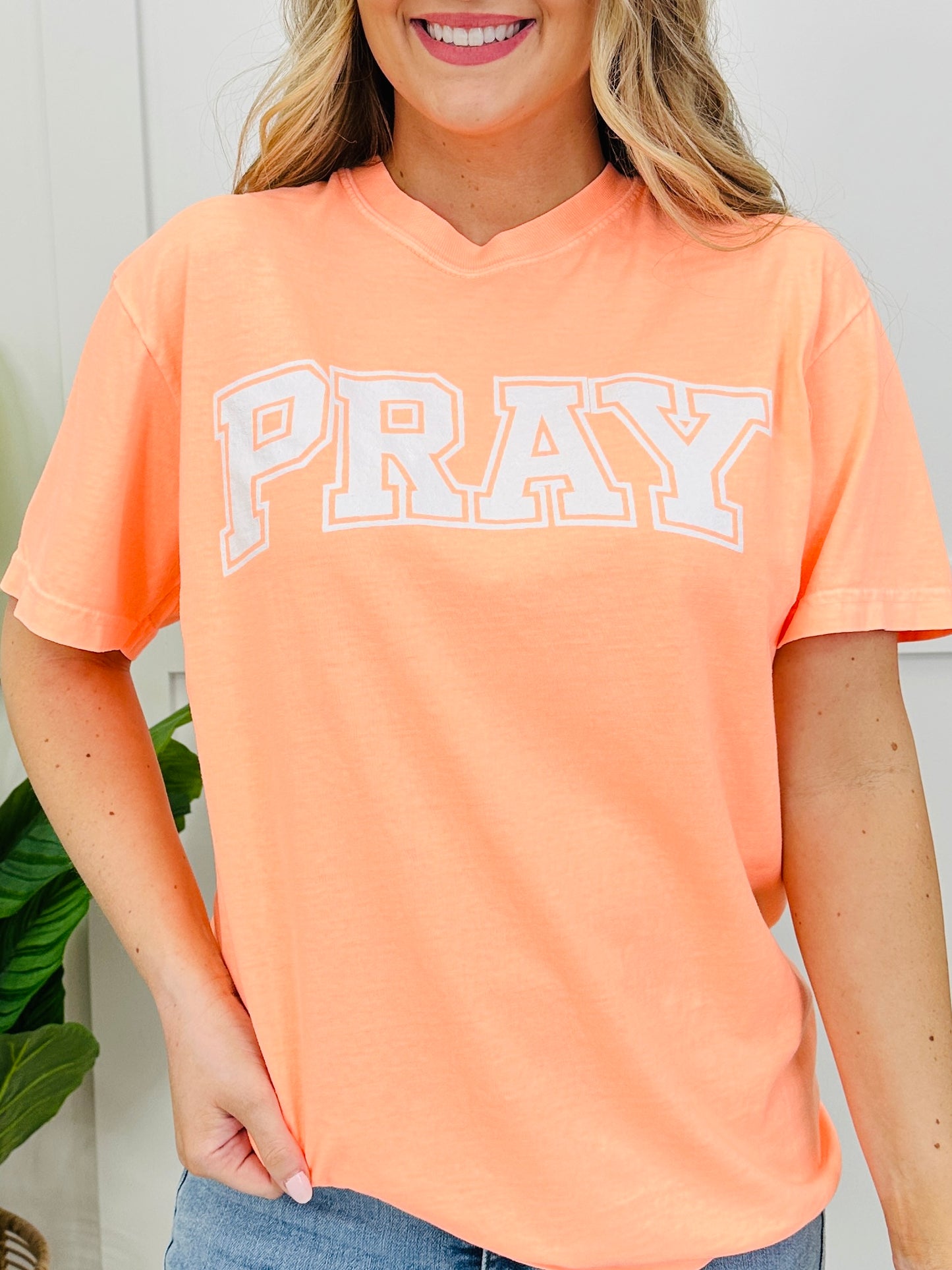 Pray Graphic Tee in Multiple Colors