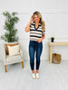 DOORBUSTER! Lines In Motion Top in Navy