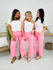 Make Me Blush Wide Leg Cropped Jeans