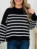 DOORBUSTER! Stripe Right Sweater- Multiple Colors!