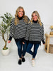 Stripe Up Your Alley Pullover In Black