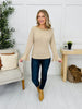 Shoulder Talk Top in Latte
