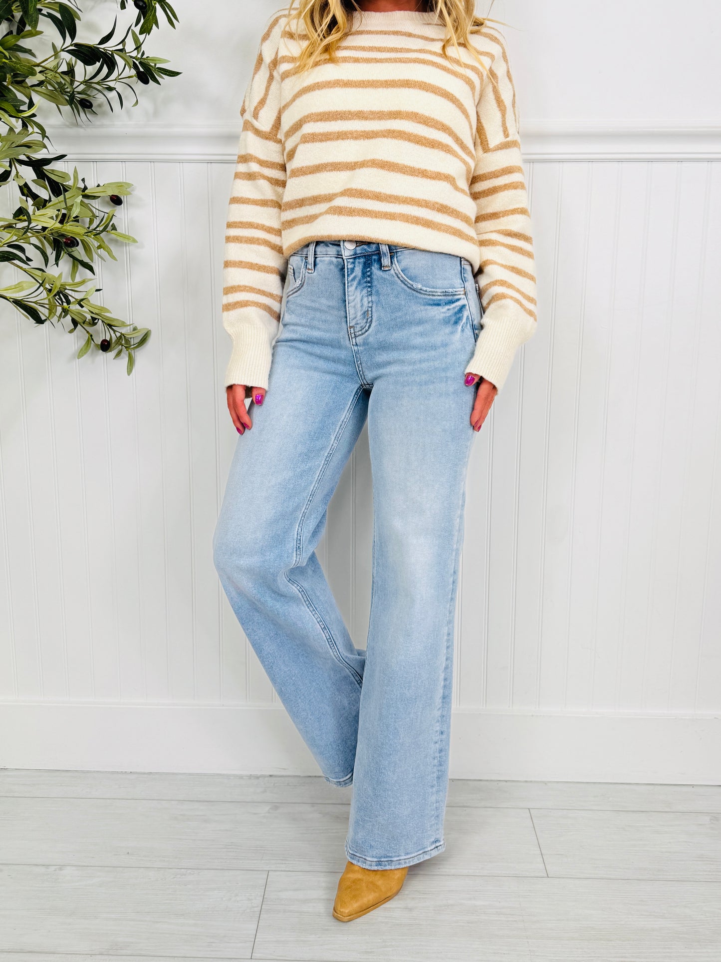 Your Best Side Wide Leg Tummy Control Jeans in Multiple Inseams