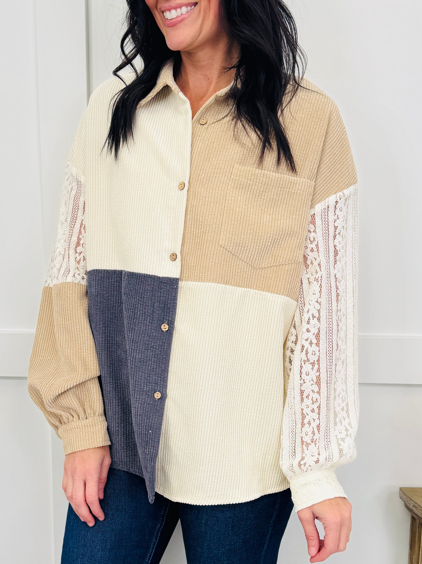 Latte & Lace Top