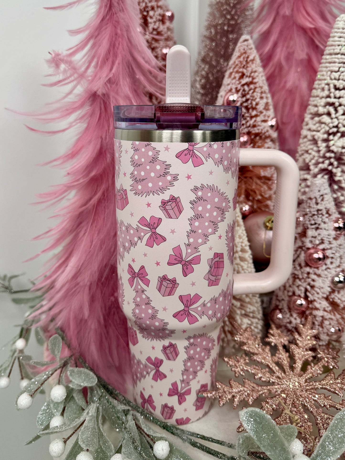 Pink Tree Tumbler