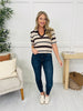 DOORBUSTER! Lines In Motion Top in Brown