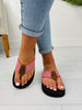 Sea The Stripes Flip Flops in Red