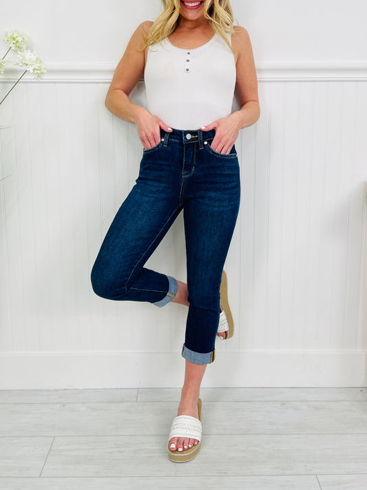 Done Your Way Tummy Control Capri Jeans in Three Inseams