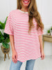 Laidback Lines Top In Multiple Colors