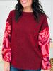 Print Me A Memory Sweater in Wine