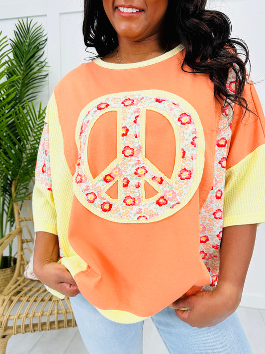 Blooming Harmony Top in Carrot