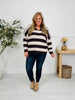 Stripe Of The Moment Sweater In Chocolate