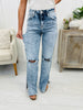 Risen Side by Side Straight Leg Jeans in Reg/Curvy