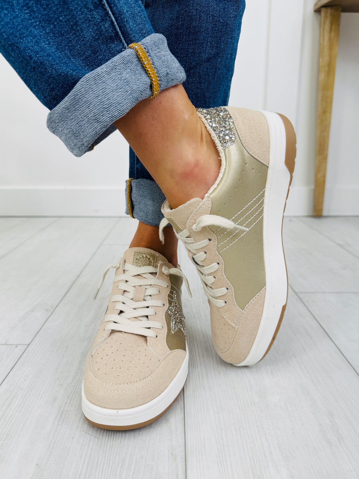 Golden Glow Sneakers