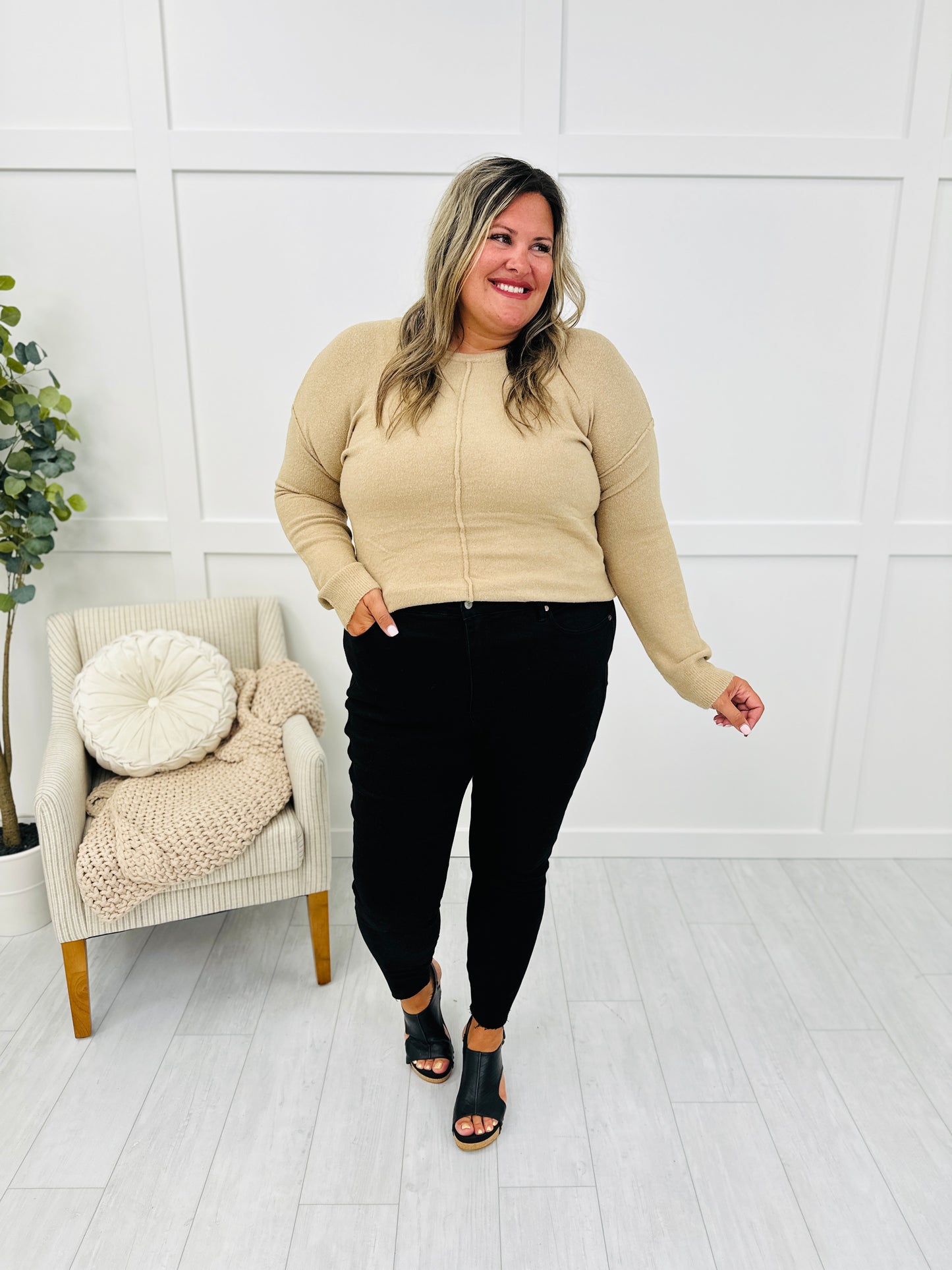 Judy Blue The Trifecta 3.0 Tummy Control And Butt Lifting Skinny Jeans in Black in REG/CURVY