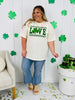 Love With A Clover Graphic Tee