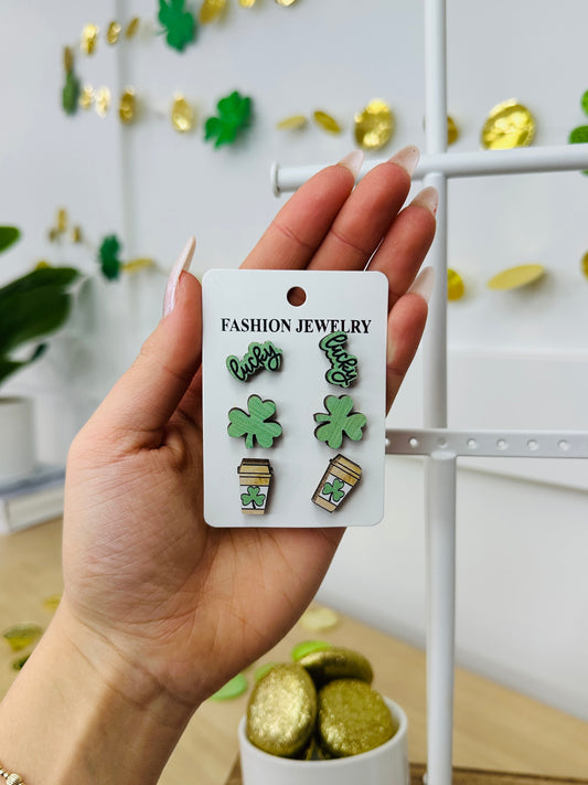 St. Patrick's Stud Earring Set