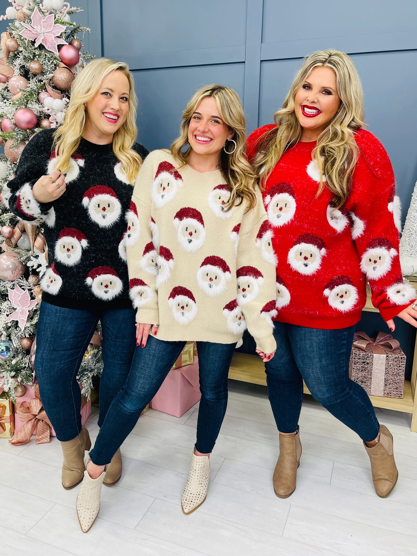 MOCO Exclusive Santa's Sleigh Sweater- Multiple Colors!