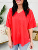 Confidence On Repeat Top- Multiple Colors!
