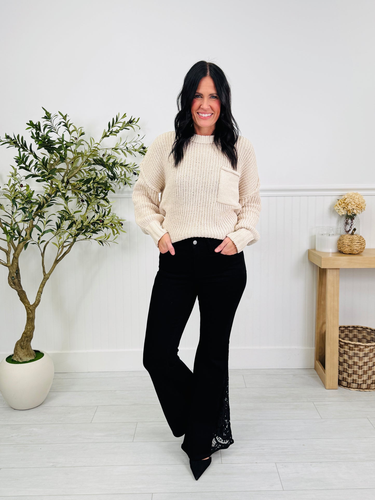 Judy Blue Lace Luxe Flare Jeans In Multiple Inseams