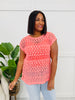 Off-Duty Babe Top In Neon Peach