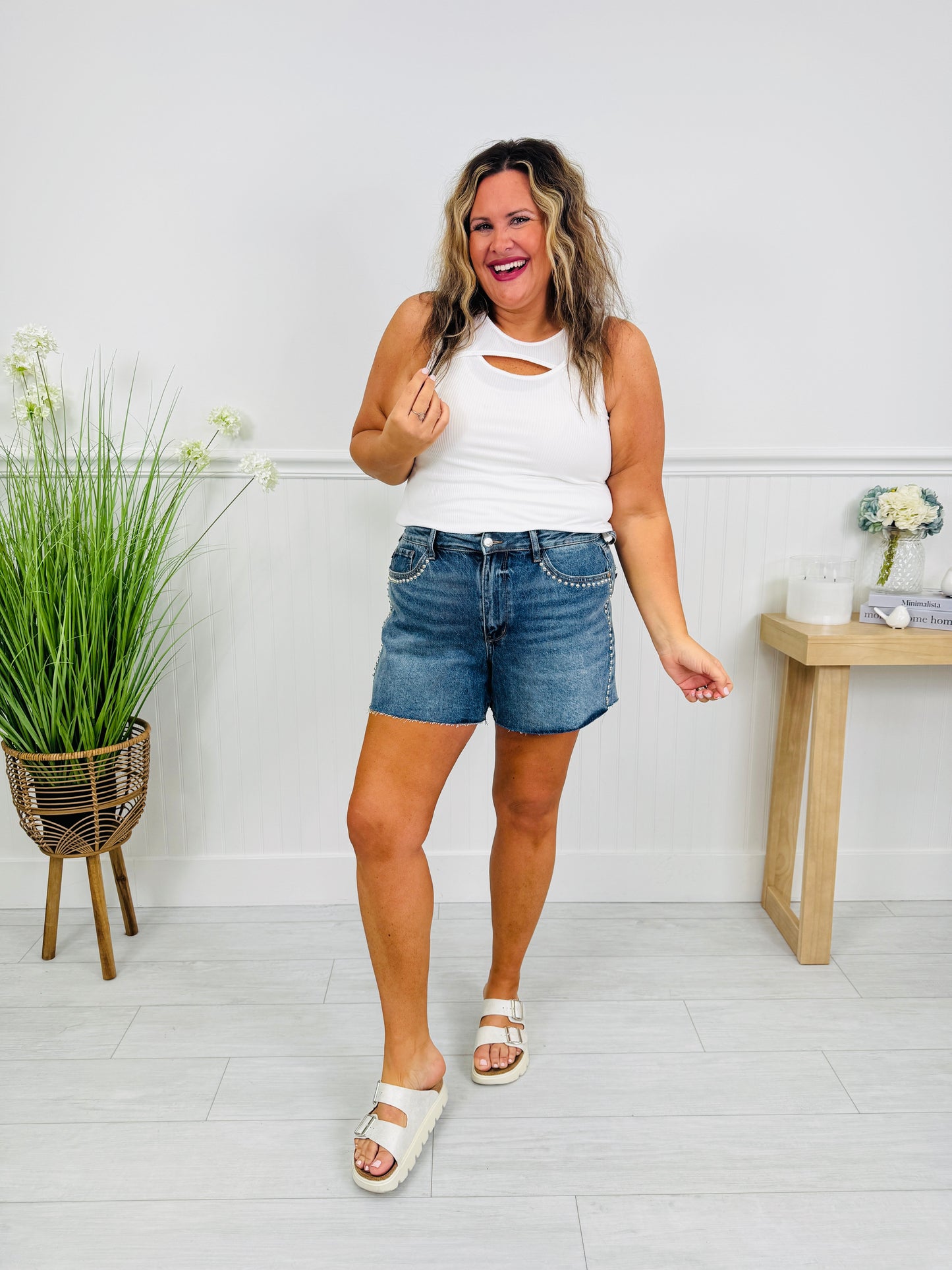 Judy Blue Steal the Show Stud Shorts