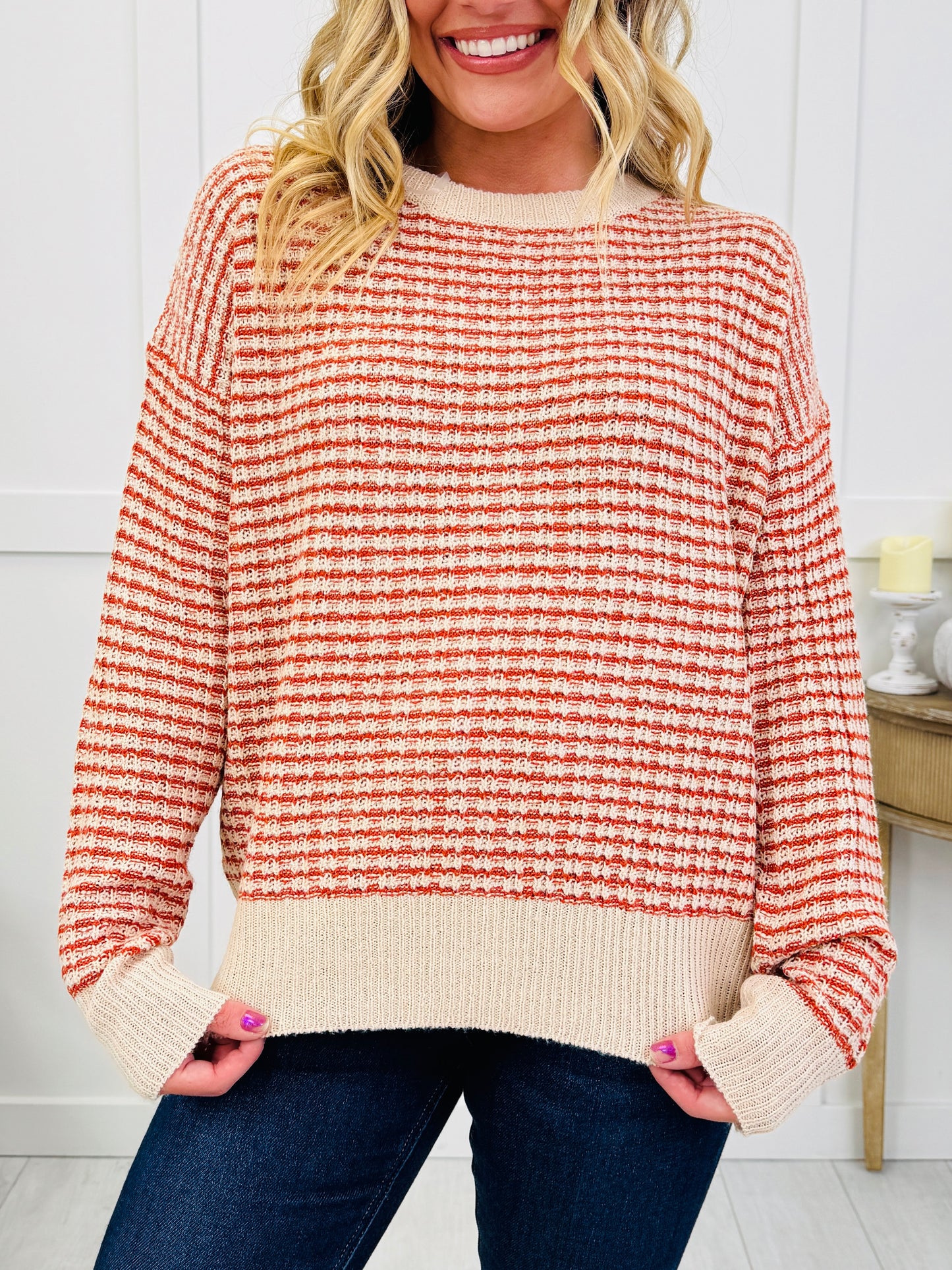 Cloudy Morning Sweater In Rust