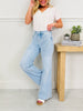 Bow Bliss Wide Leg Jeans with Tummy Control