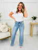 Judy Blue Eyes Wide Open Wide Leg Jeans in Reg/Curvy