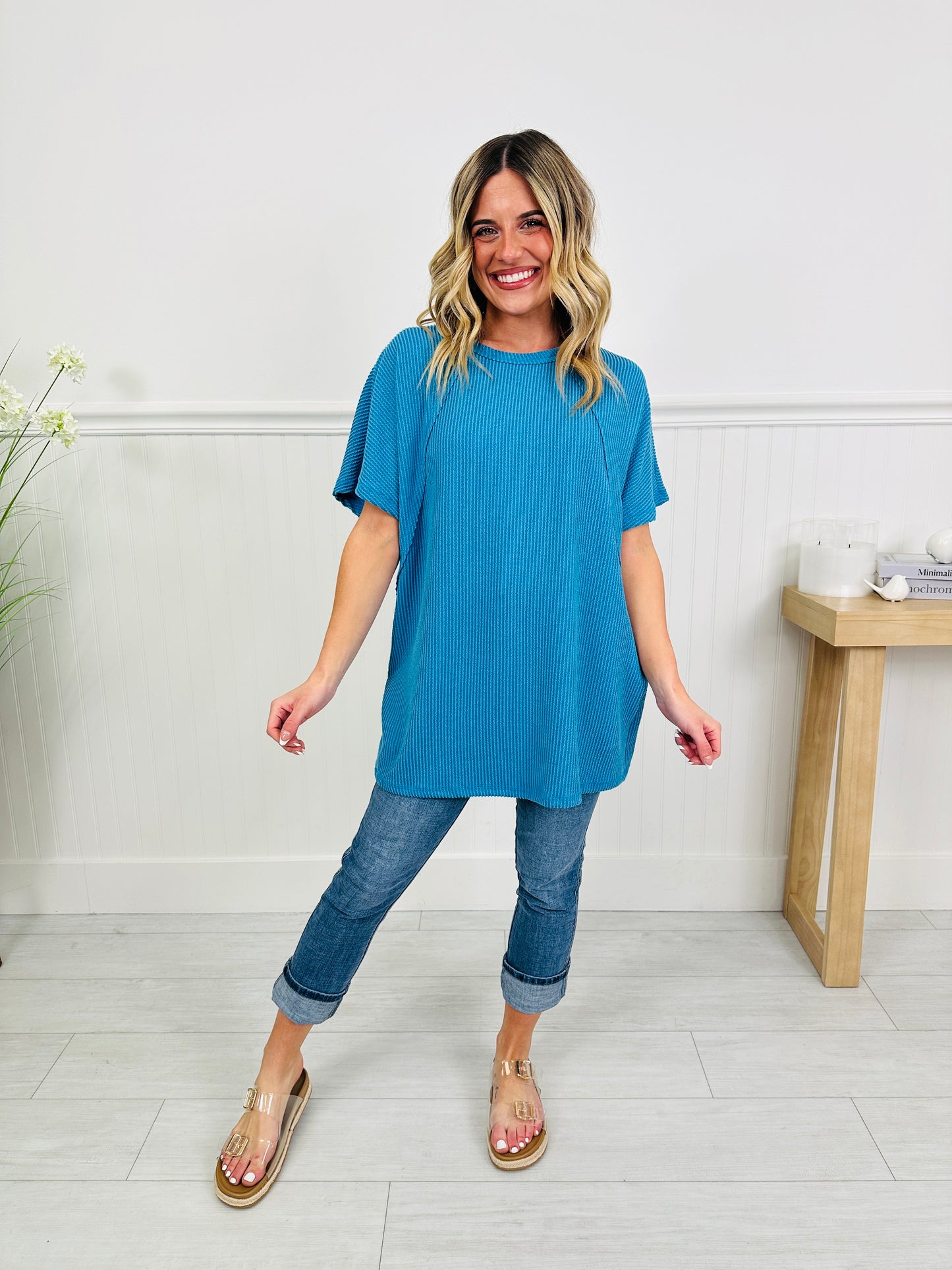 Pop of Color Top in Multiple Colors